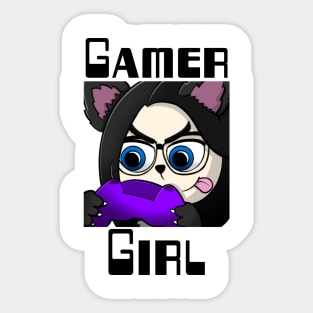 Gamer girl, Wolf Girl, Twitch Streamer Sticker